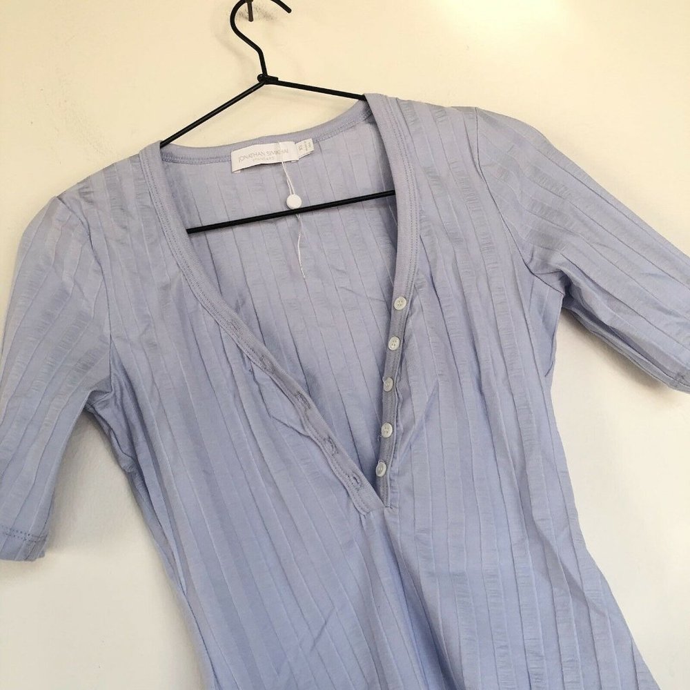 JONATHAN SIMKHAI STANDARD Connie Bodysuit Sky Blue - Picture 7 of 8